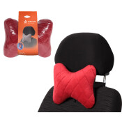 Подушка-косточка Airline «Алькантара», на подголовник, ткань, красная, 250x210x90мм, арт. ASP-B-04 Подушка-косточка Airline «Алькантара», на подголовник, ткань, красная, 250x210x90мм, арт. ASP-B-04