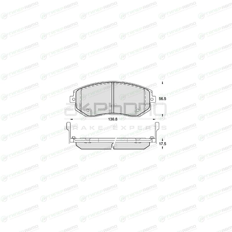 AKEBONO AN-771WK. Купить колодки тормозные akebono дисковые, арт. an ...