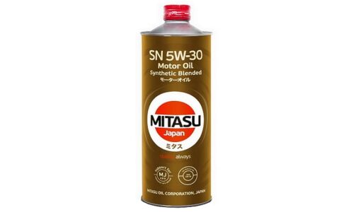Масло моторное Mitasu Motor Oil 5w30, полусинтетическое, API SN, ILSAC GF-5, для бензинового двигателя, 1л, арт. MJ-120/1