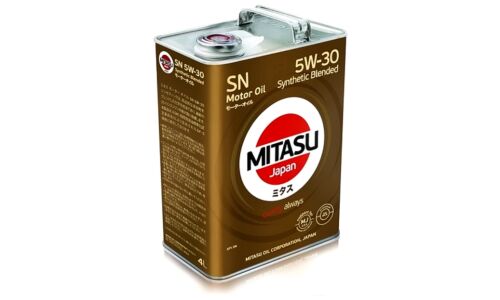Масло моторное Mitasu Motor Oil 5w30, полусинтетическое, API SN, ILSAC GF-5, для бензинового двигателя, 4л, арт. MJ-120/4