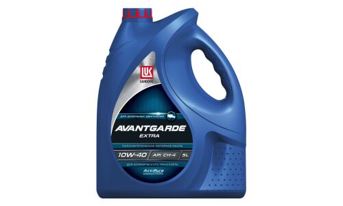 Масло моторное Лукойл Avantgarde Extra 10w40, полусинтетическое, API CH-4/SJ, ACEA E5, для дизельного двигателя, 5л, арт. 19311
