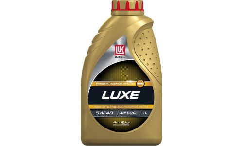 Масло моторное Лукойл Luxe 5w40, полусинтетическое, API SL/CF, универсальное, 1л, арт. 19189