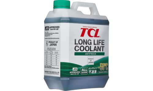 Антифриз TCL Long Life Coolant Green, LLC, зелёный, -50°C, 4л, арт. LLC01229