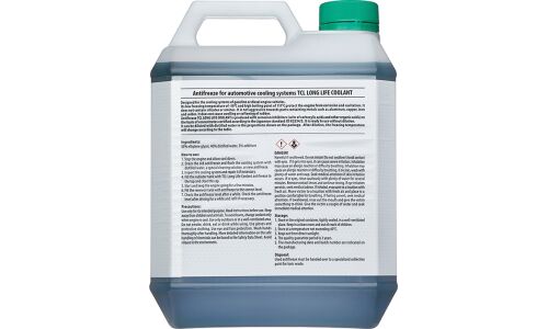 Антифриз TCL Long Life Coolant Green, LLC, зелёный, -50°C, 4л, арт. LLC01229