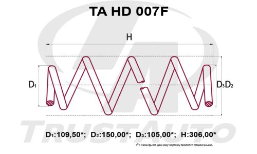 Пружина "TA" усиленная   FIT GD 2/4 4WD (01-)