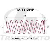 Пружина подвески TrustAuto усиленная, передняя, арт. TA TY 091F