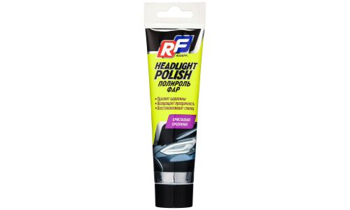 Полироль-реставратор фар Ruseff Headlight Polish, удаляет царапины, возвращает прозрачность, туба 100мл, арт. 11256N