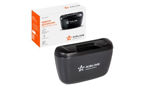 Ведёрко для мусора Airline на дверной карман, черное, ABS-пластик, арт. ABT-DP-02