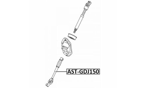 Вал карданной передачи рулевой нижний AST-GDJ150 Febest