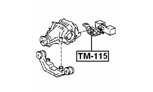 Подушка дифференциала | зад прав/лев Febest, арт. TM-115