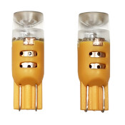 Лампа светодиодная HiVision WY5W (W2.1x9.5d, T10), 12В, 3Вт (соответствует 5Вт), оранжевая, комплект 2 шт