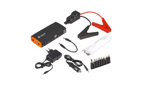 Портативное пусковое устройство Airline, с функцией Power Bank, 13800мАч, 12В, ток пуска 200А, 2хUSB порта, с фонариком, арт. APB-14-06
