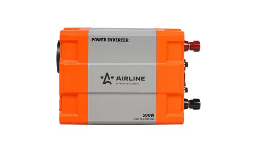 Инвертор напряжения Airline, 12В(DC)→220В(AC), 50Гц, 500Вт, (+USB 5В), арт. API-400-03