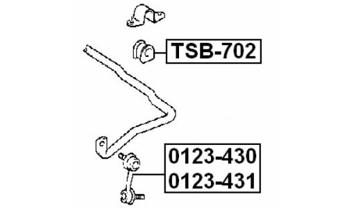 Стойка стабилизатора (линк) Febest, арт. 0123-430