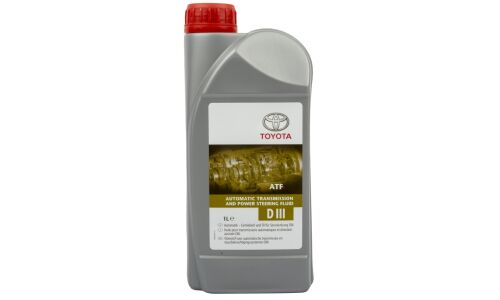 Масло трансмиссионное Toyota ATF Automatic Transmission And Power Steering Fluid DIII синтетическое, DEXRON III, для АКПП и ГУР, 1л, арт. 08886-80506