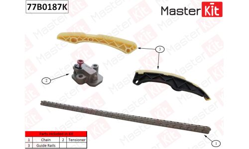 Комплект для замены цепи ГРМ MasterKit 77B0187K для двигателей G4FD, G4FG