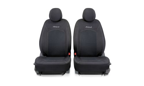 Чехлы Autoprofi Jacqard Attache для передних и задних сидений, жаккард, черный цвет, 11 предметов