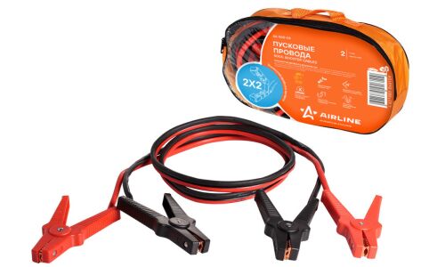 Провода пусковые Airline, 500А, сечение 16.62мм², длина 5м, в чехле, арт. SA-500-04