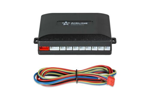 Парктроник Airline, 8 датчиков, Ø19мм, с LED дисплеем, световая и звуковая индикация, арт. APS-8L-02