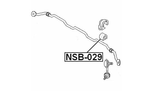 Втулка стабилизатора Febest, арт. NSB-029