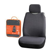 Чехол-майка Airline Сио, для передних сидений, велюр, серый цвет, 1 предмет, арт. ASC-SS-11