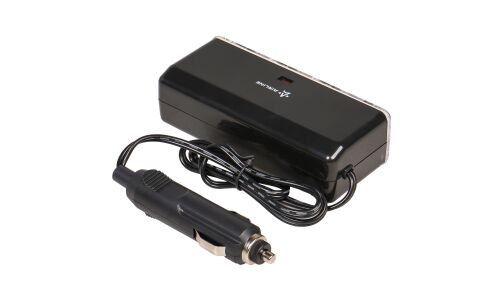 Разветвитель прикуривателя Airline 12/24В, 3 гнезда, 1xUSB (5В, 0.5А), 60Вт, кабель 60см, черный, арт. ASP-3U-07