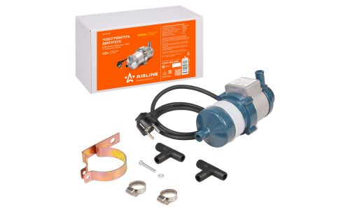 Предпусковой подогреватель двигателя электрический Airline ГОЛЬФСТРИМ-2000, с насосом, 220В, 2кВт, арт. AE-PP-03