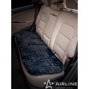 Накидка Airline для заднего ряда, искусственный мех, черный цвет, 1шт