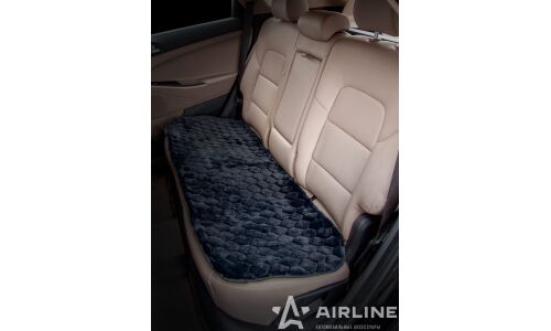 Накидка Airline для заднего ряда, искусственный мех, черный цвет, 1шт
