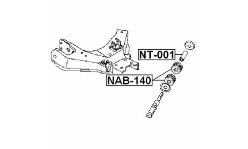 Втулка Febest, арт. NT-001