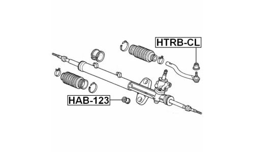 Пыльник рулевого наконечника Febest, арт. HTRB-CL