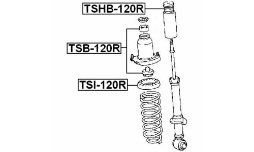Пыльник амортизатора Febest, арт. TSHB-120R