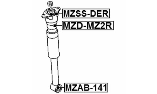 Отбойник амортизатора Febest, арт. MZD-MZ2R