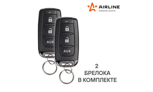 Замок центральный Airline дистанционный, комплект, 4 активатора с блоком управления, 2 брелока, усилие 5кгс, арт. ACD-LS-02