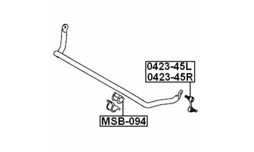 Втулка стабилизатора Febest, арт. MSB-094