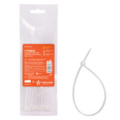 Хомут пластиковый (стяжка) Airline, 3.6x150мм, белый, арт. ACT-N-03, комплект 10 шт
