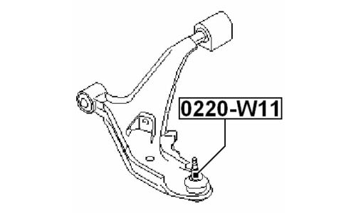 Опора шаровая Febest, арт. 0220-W11