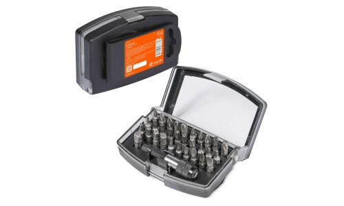 Набор бит Airline, посадочный размер HEX1/4", наконечники SL/PH/PZ/HEX/T, комплект 32 предмета, арт. AT-B-01