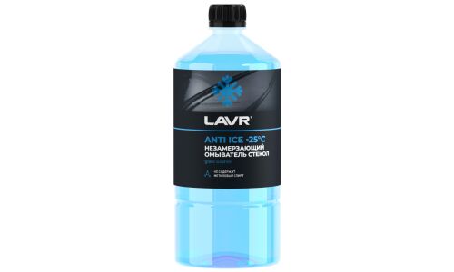 Стеклоомывающая жидкость Lavr Anti Ice, зимняя, -25°C, 1л, арт. Ln1310