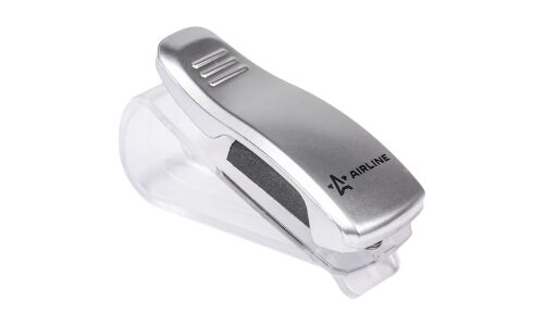 Держатель для очков Airline, на солнцезащитный козырек, серый, арт. AH-GH-01