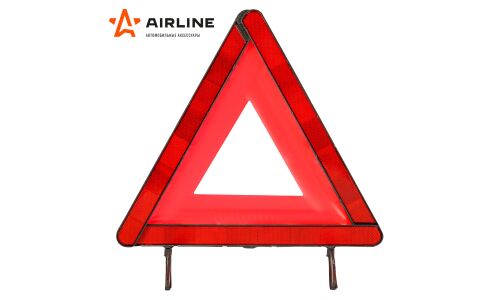 Знак аварийный остановки Airline, ГОСТ, модель В, на ножках, в пластиковом кейсе, арт. AT-05