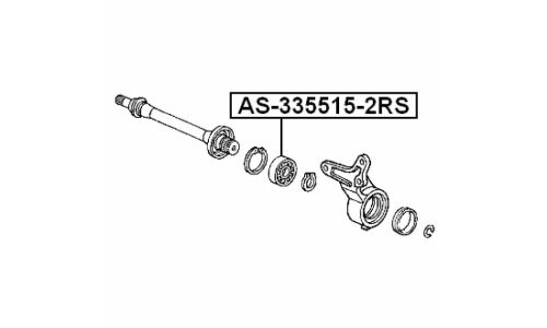 Подшипник привода Febest опорный, арт. AS-335515-2RS