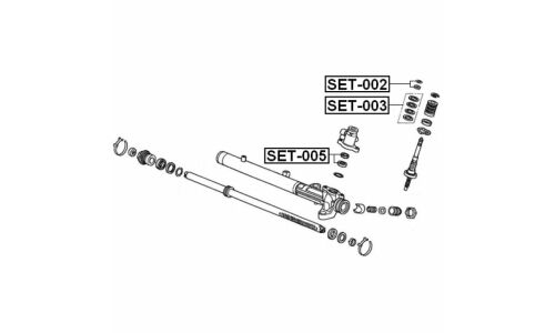 Ремкомплект рулевой рейки Febest, арт. SET-005