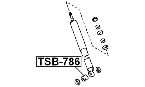 Втулка амортизатора Febest, арт. TSB-786