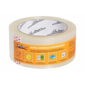 Лента клейкая (скотч) Airline, полиэтиленовая, 48мм x 100м, прозрачная, арт. AAT-S-02