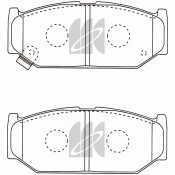 Колодки тормозные дисковые Kashiyama, передние, комплект на ось (4 шт), арт. D9039M