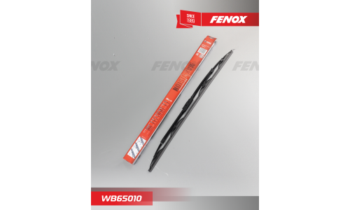 Щётка стеклоочистителя Fenox 650мм (26") каркасная, всесезонная, крепление J-Hook, 1 шт, арт. WB65010