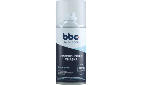 Смазка аэрозольная BiBiCare Silicone Spray, многоцелевая, силиконовая, баллон 210мл, арт. 4013