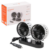 Вентилятор в салон Airline, двойной (общий выключатель), 12В, 20Вт, Ø100мм, в прикуриватель, кабель 200см, на липкой ленте, арт. ACF-12-05 Вентилятор в салон Airline, двойной (общий выключатель), 12В, 20Вт, Ø100мм, в прикуриватель, кабель 200см, на липкой ленте, арт. ACF-12-05