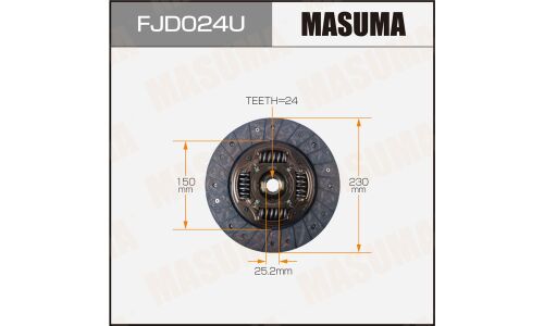 Диск сцепления Masuma (230х150х24х25.2мм), арт. FJD024U